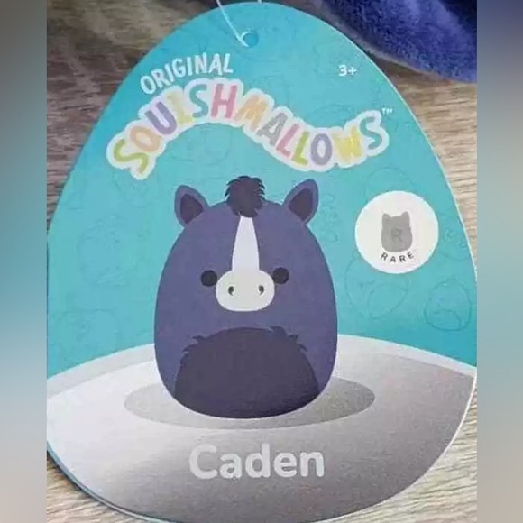 NWT 11” Caden the Blue Horse Squishmallow RARE Silver Tag - Picture 5 of 5